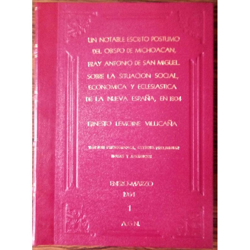 Notable Escrito Postumo Obispo De Michoacan (1804), Lemonine
