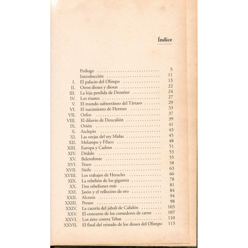 Dioses Y Heroes Antigua Grecia. Robert Graves, Mexico 1999