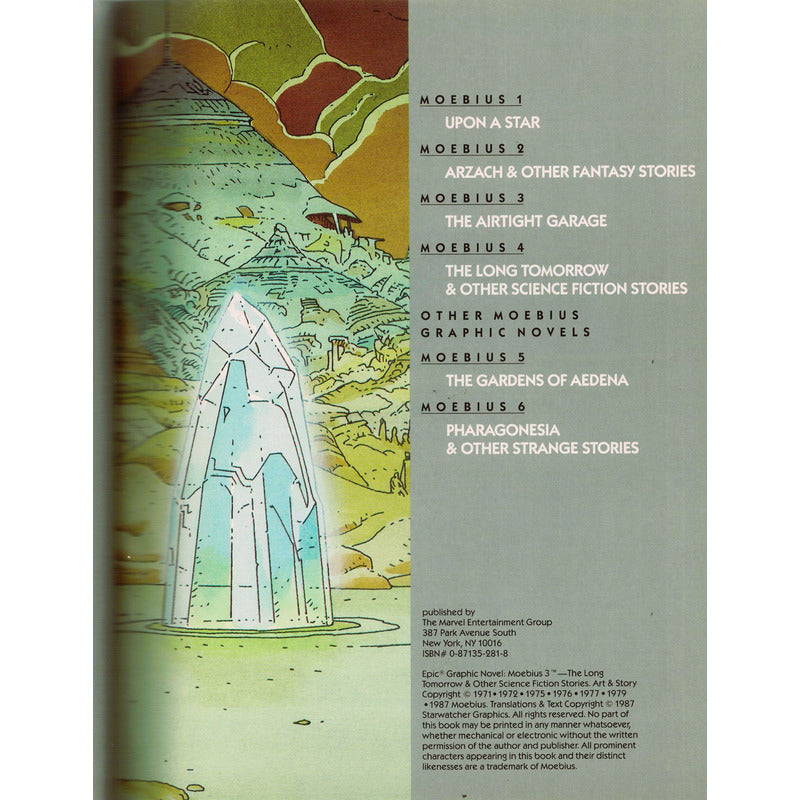 Moebius # 4: The Long Tomorrow... Epic Graphic Novel 1987