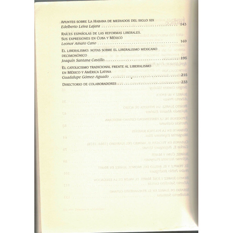 Benito Juarez Y Cuba (fraternidad). Adalberto Santana 2007