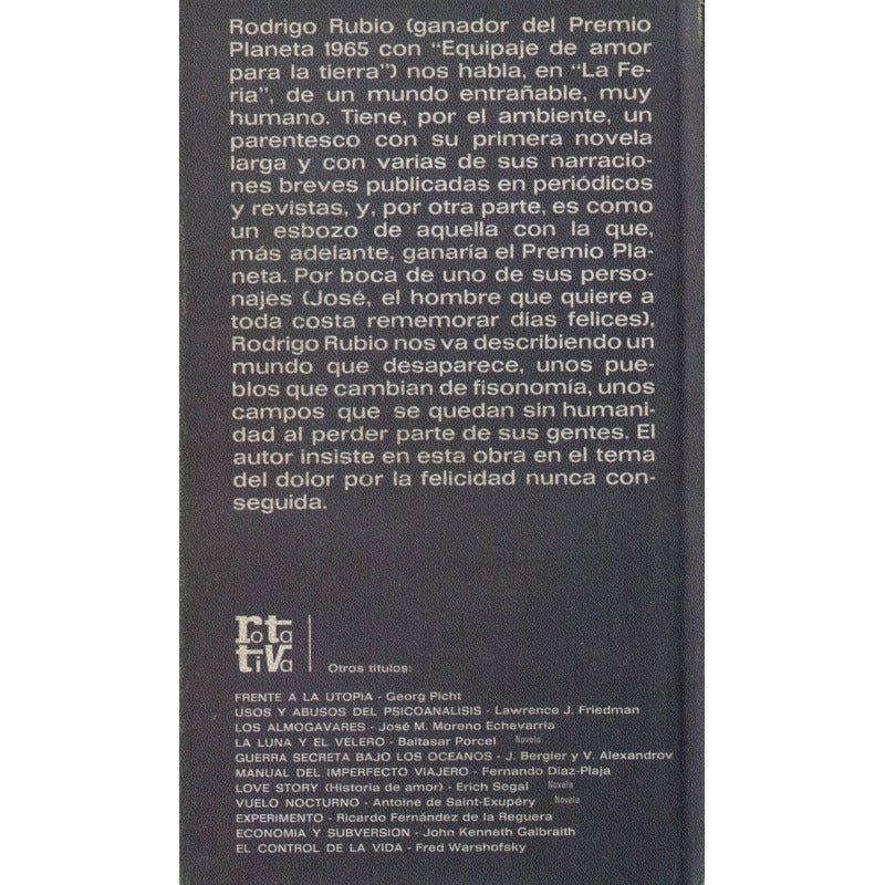 Feria. Rodrigo Rubio, Rotativa_ed. España1972 [costumbrista}