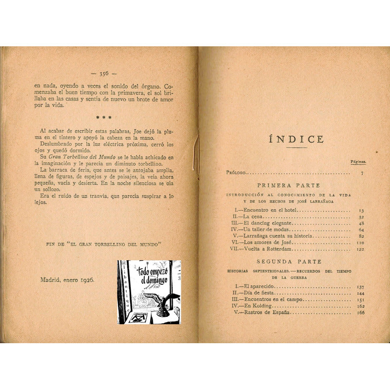 Gran Camino Del Mundo. Pio Baroja, España 1926