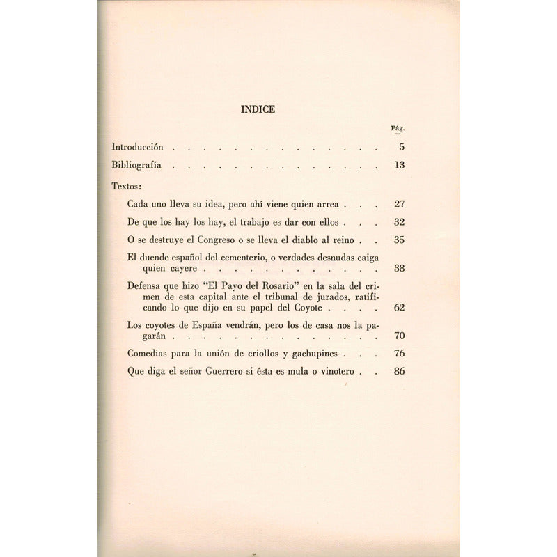 Pablo De Villavicencio: El Payo Del Rosario Textos Polemicos