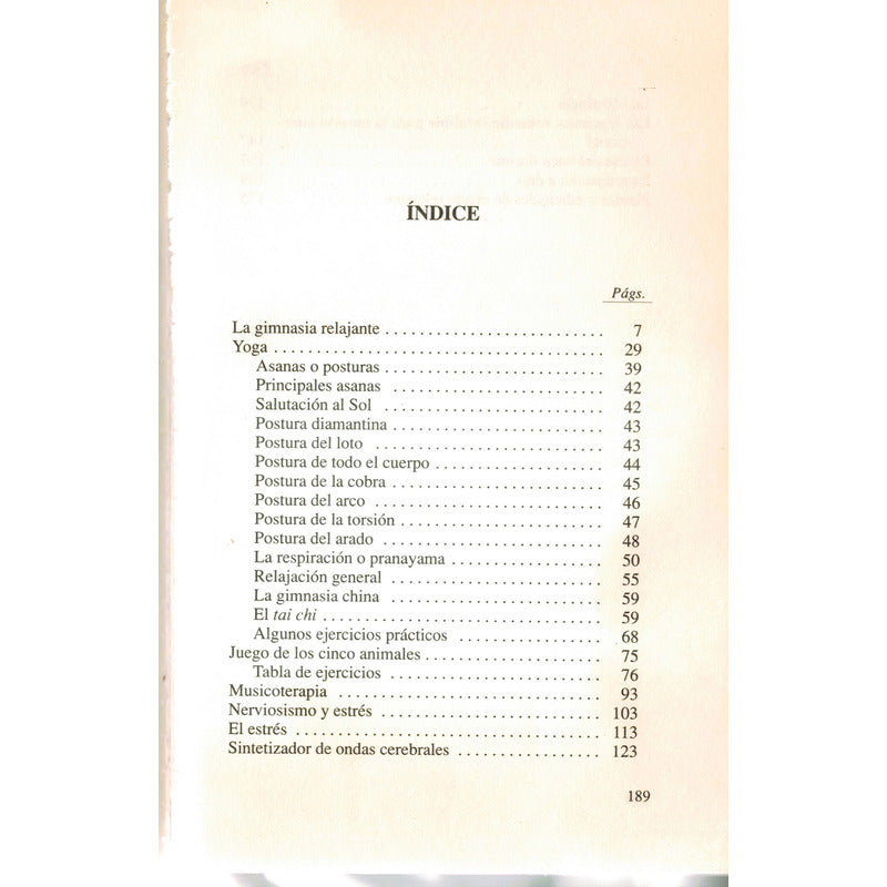 Relajacion -guia-. Agusti, España 1997