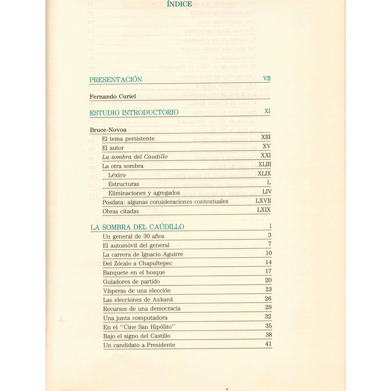 La Sombra Del Caudillo -reportaje-. Martin Luis Guzman, 1987