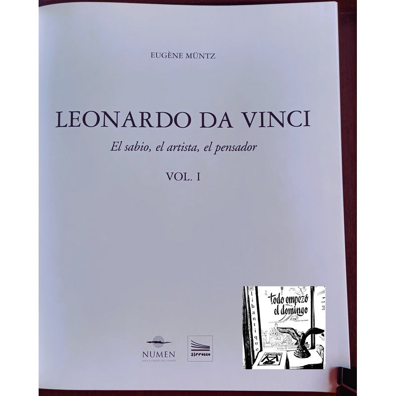 Leonardo Da Vinci  (2 Vol). Eugene Müntz, Edicion De Lujo
