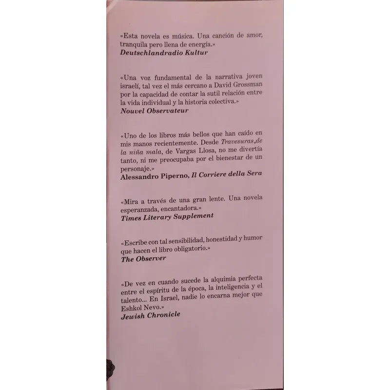 La Simetria De Los Deseos. Eshkol Nevo