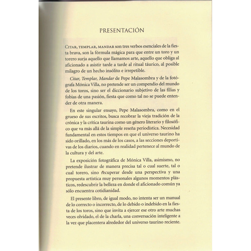 Citar, Templar, Mandar. Pepe Malasombra, 2000