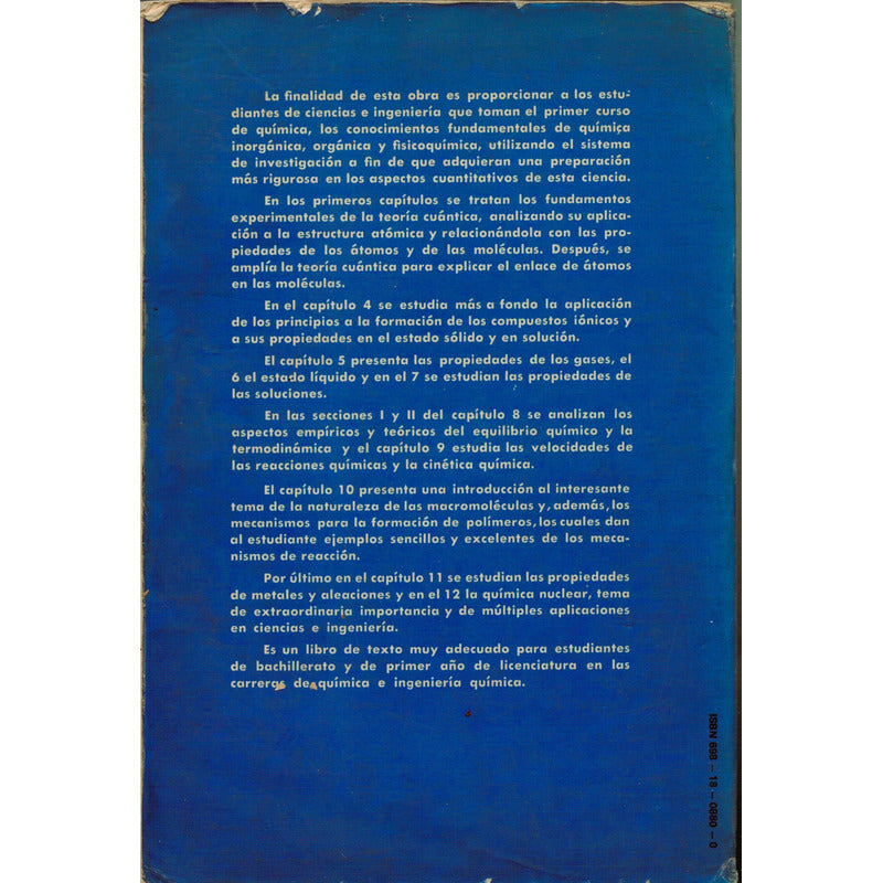 Principios De Quimica. Ander, Mexico 1982