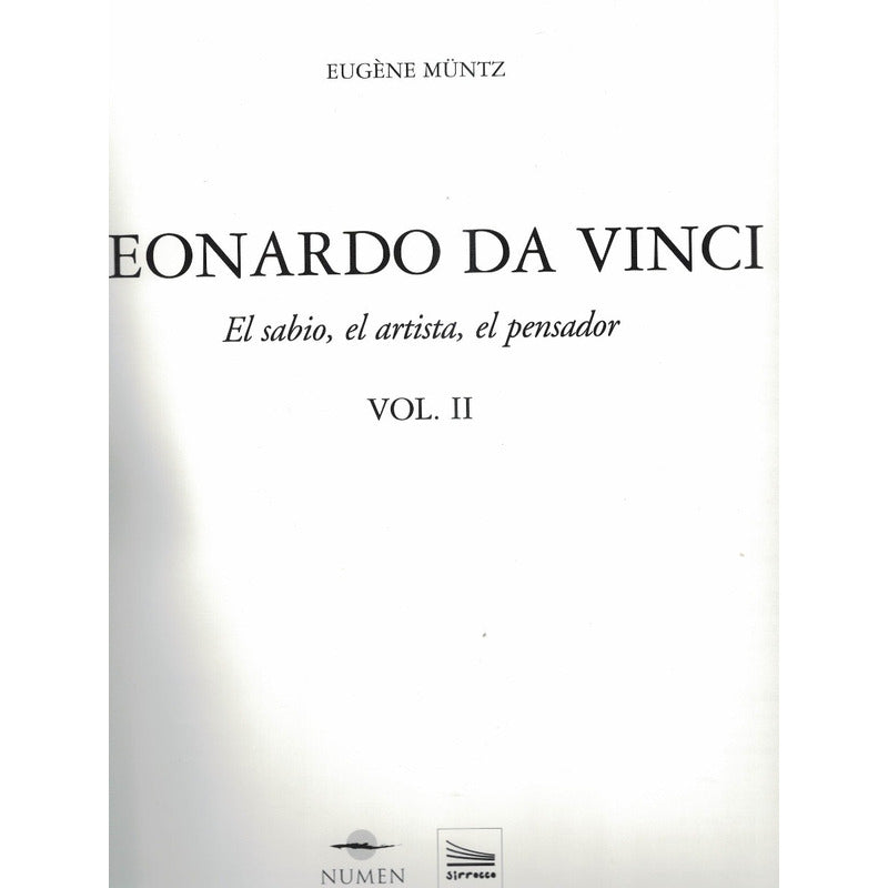 Leonardo Da Vinci [2vol] Eugene Müntz, 2006 {gran Formato}