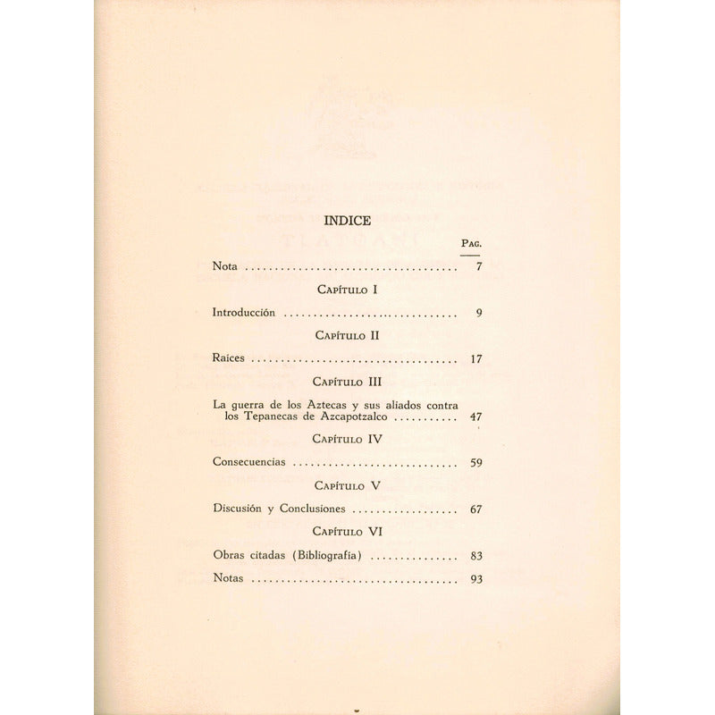 La Guerra De Aztecas Contra Tepanecas. M Chapman Mexico 1959