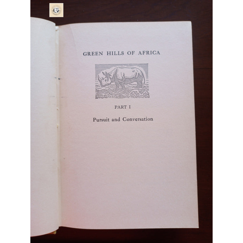Green Hill Of Africa. Ernest Hemingway, U S 1935 (firts)