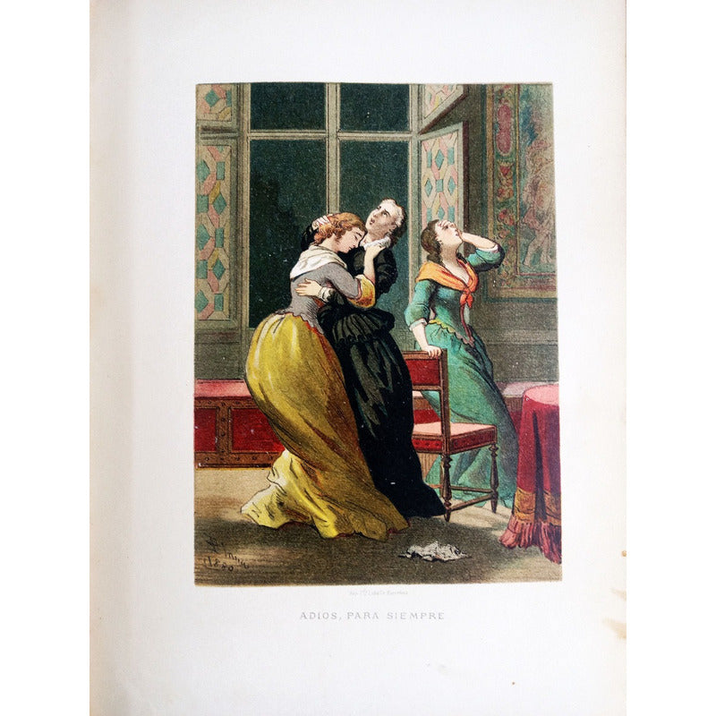 La Mujer Y El Amor -1 De 2-. España 1881 [cromolitografias]
