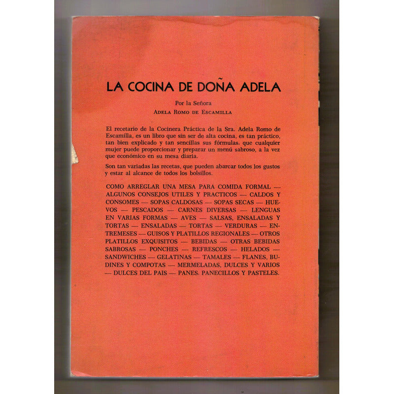 La Cocina De Doña Adela. Romo De Escamilla, Mexico 1976