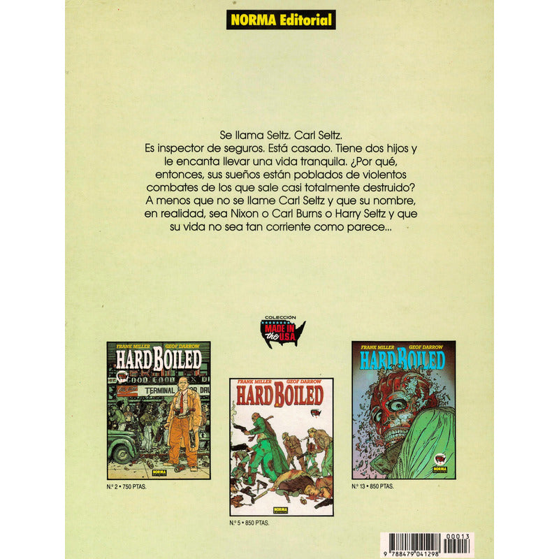 Hard Boiled 1, 2, 3. Frank Miller, Geof Darrow, España 1991