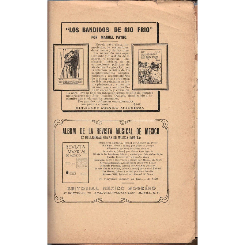 Mexico Moderno. Enrique Gonzalez Martinez, Mexico 1921