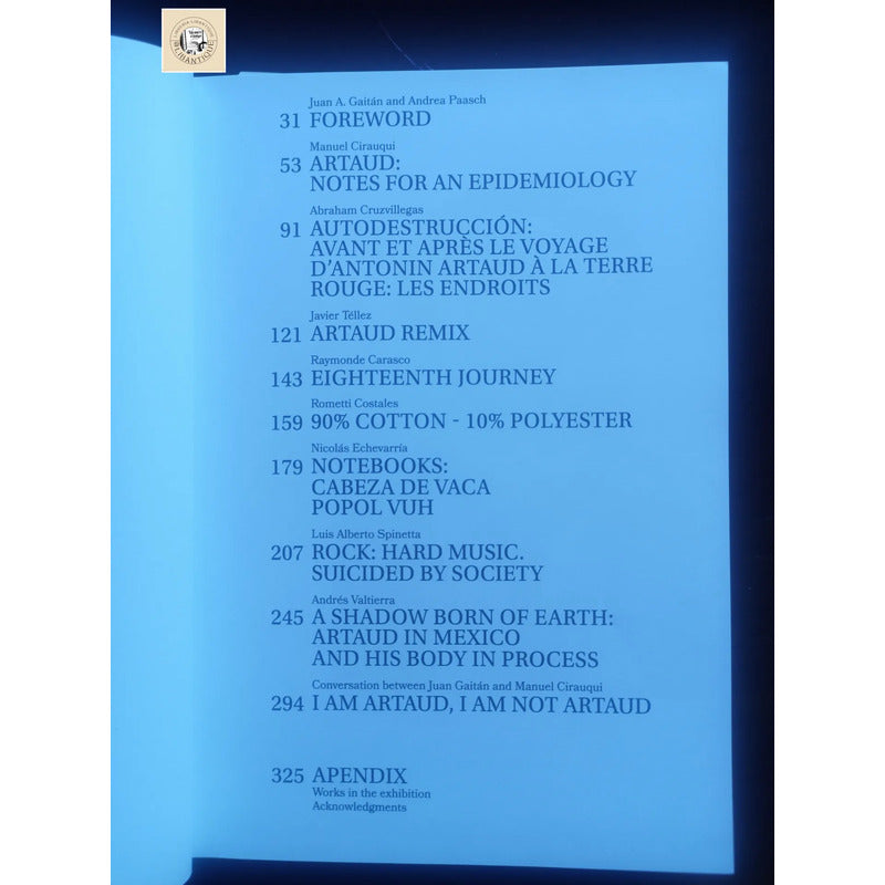 Antonin Artaud: Mexico 1936, Manuel Cirauqui, 500 Ejemplares