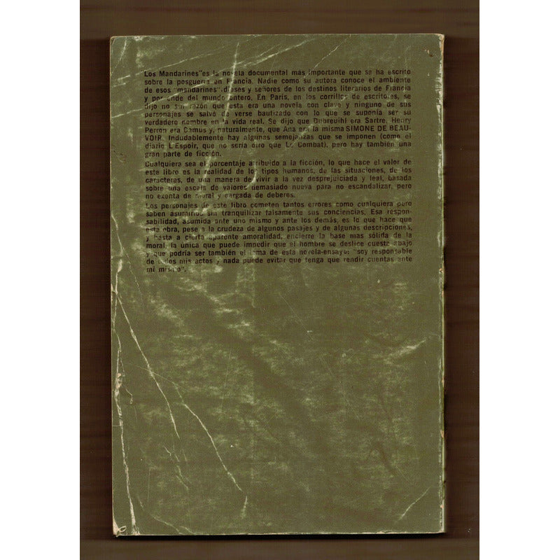 Los Mandarines. Simone De Beauvoir, Argentina 1958