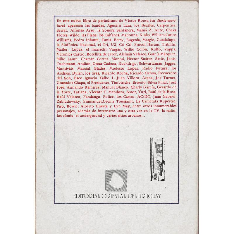 Diaria Escritura. Victor Roura Mexico 1988 A U T O G R A F O