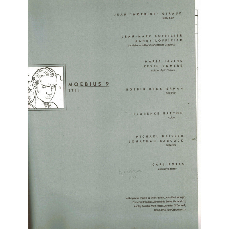 Moebius # 9: Stel, (epic Graphic Novel) U S 1994