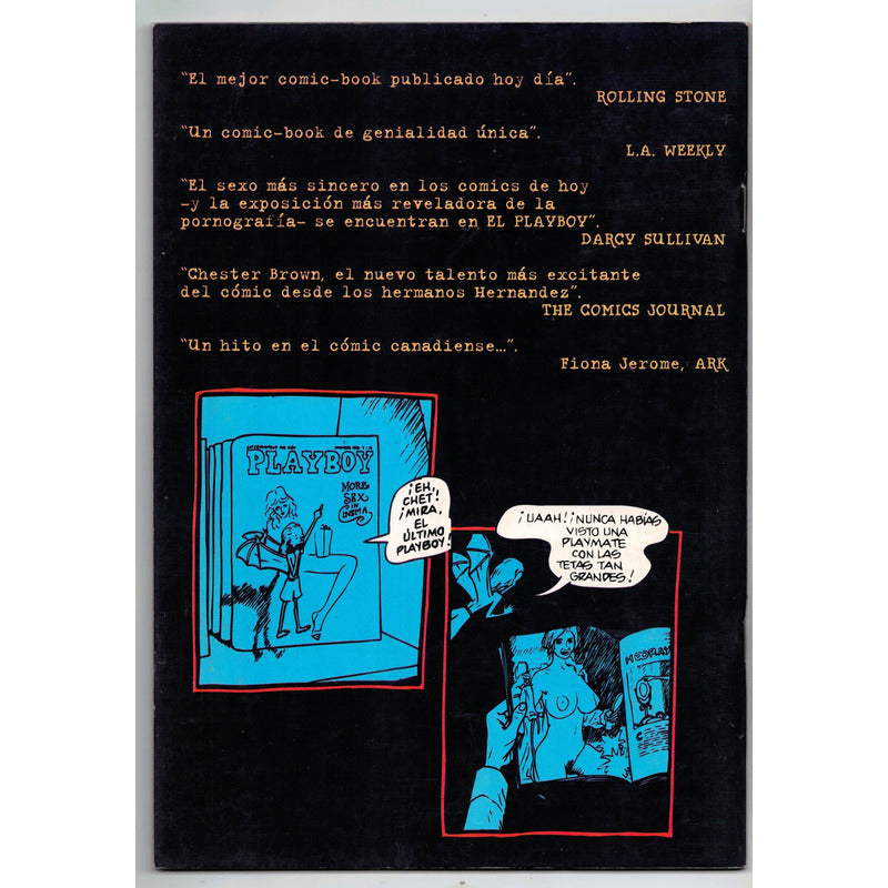 El Playboy (2 De 2) Chester Brown Brut Comix, La Cupula 1995
