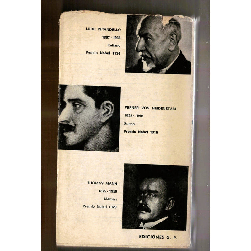 Tonio Kröger. Thomas Mann. Premios Nobel, España 1960