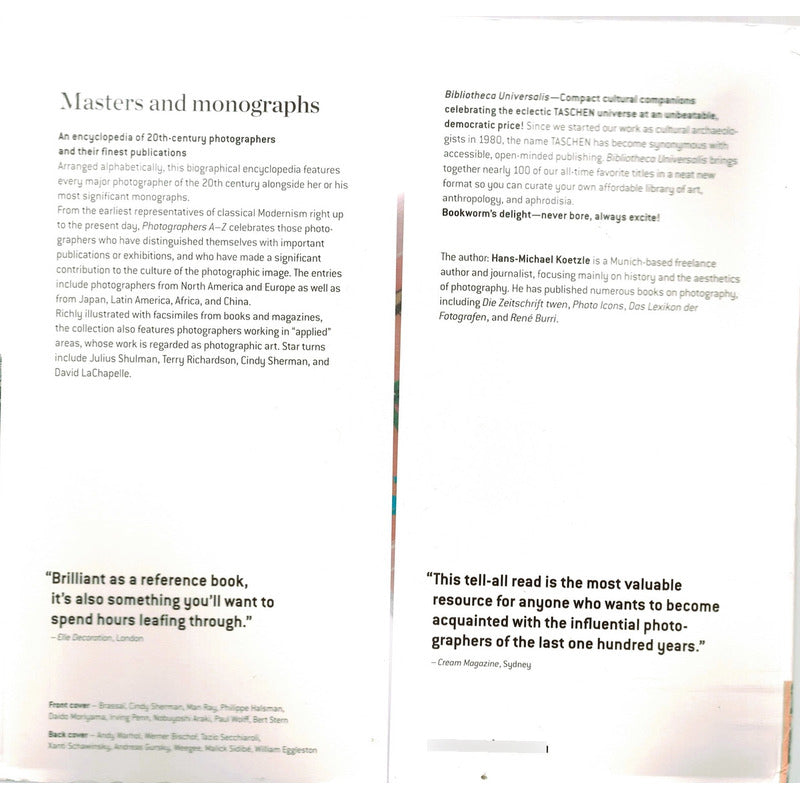 Photographers A - Z. Koetzle, U S 2015