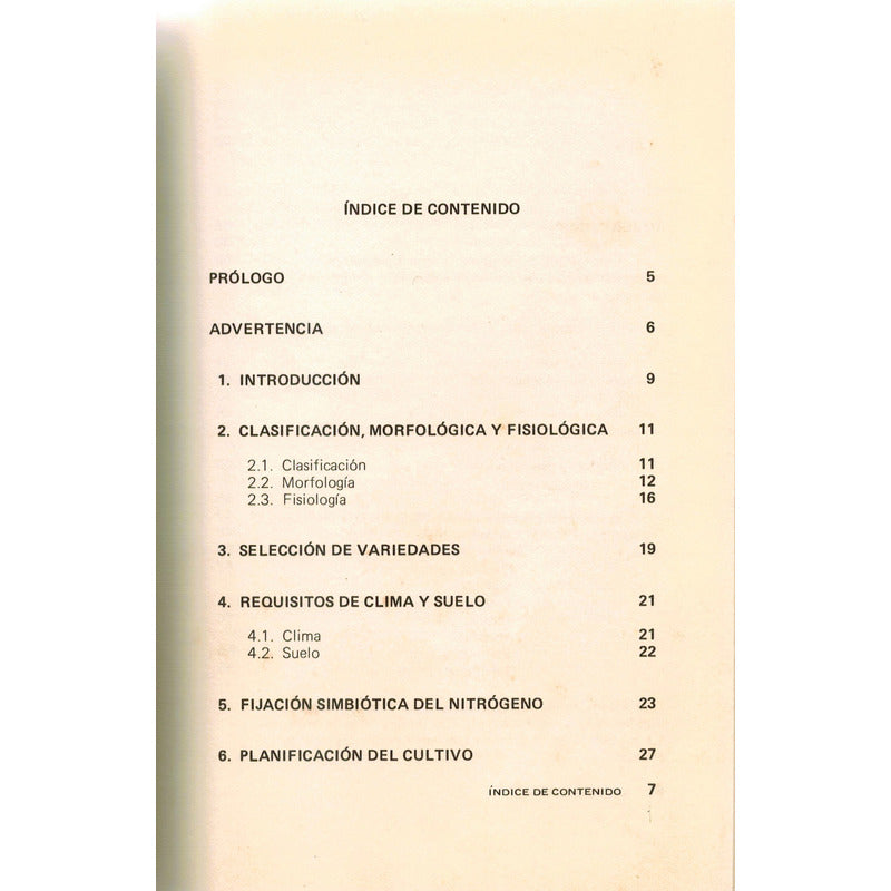 Frijol, Chicharo, Manual Para La Educacion Agropecuaria.