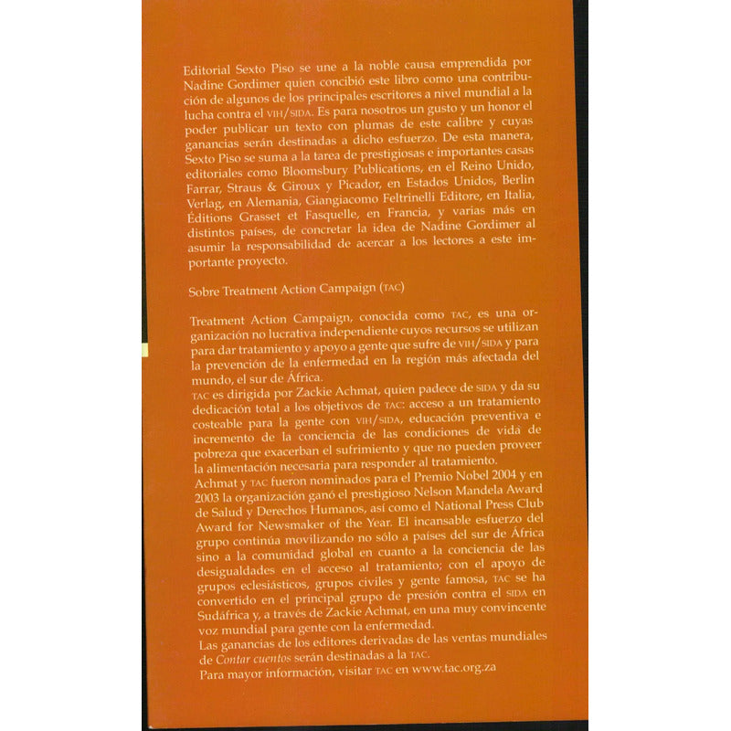 Contar Cuentos. Nadine Gordimer (selec.), Sexto Piso 2007