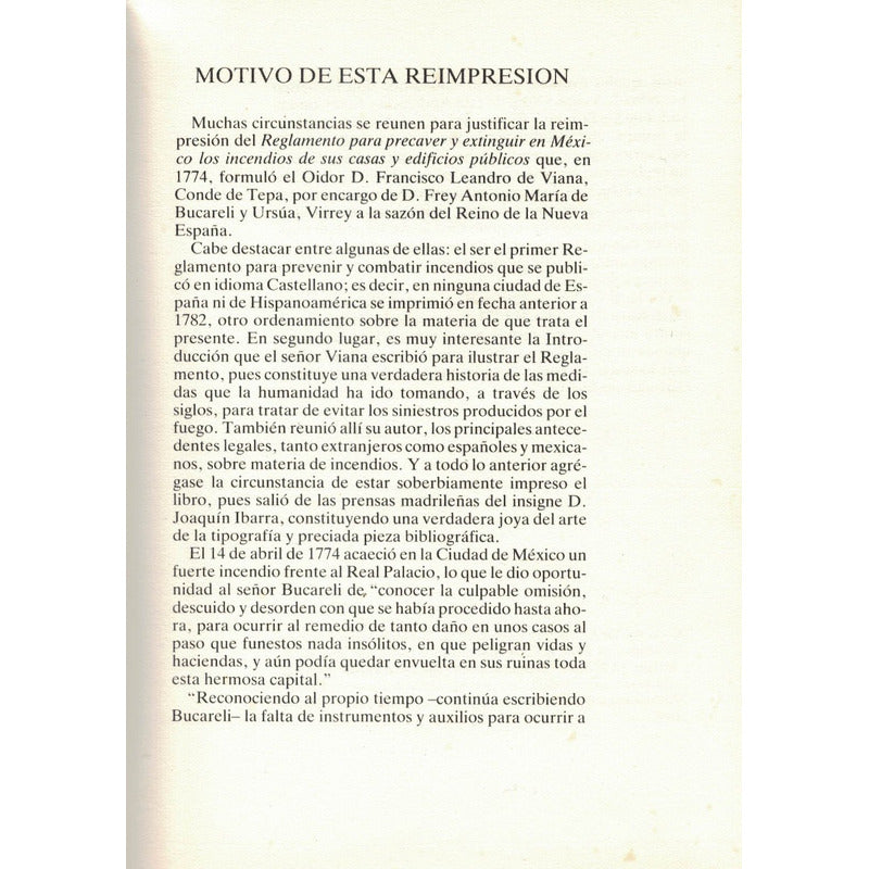 Reglamento De Incendios, Mexico 1782 [ Ibarra Impresor]