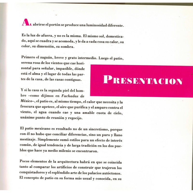 Patio Mi Casa Portadas, Portones. Clave Almeida, Mexico 1990
