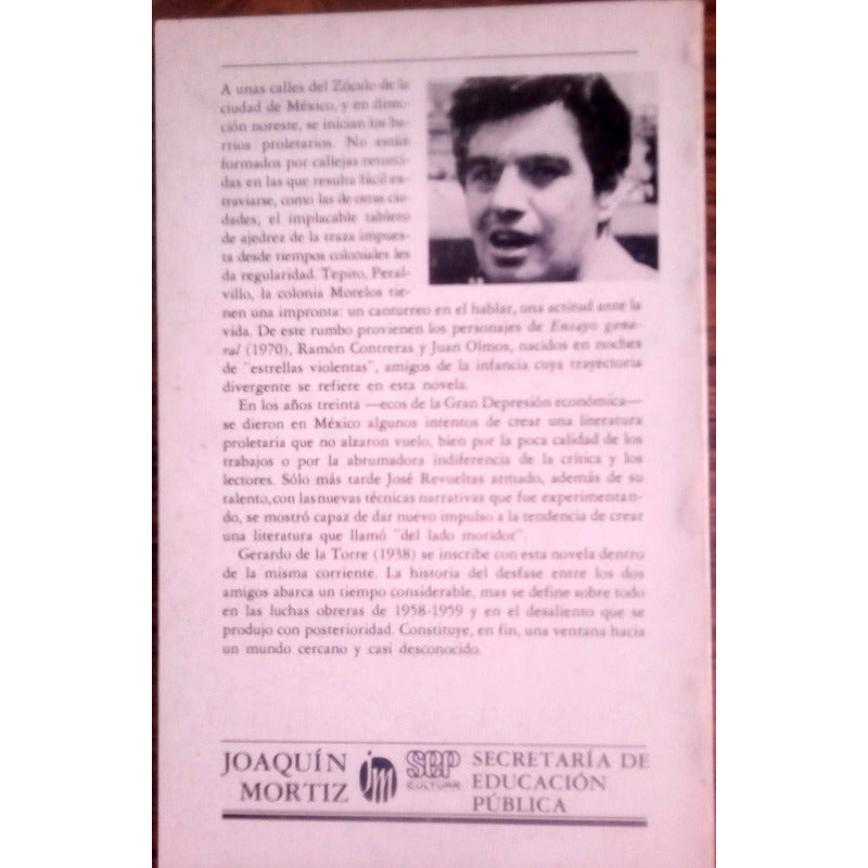 Ensayo General. Gerardo De La Torre, Sep Ed., 1985