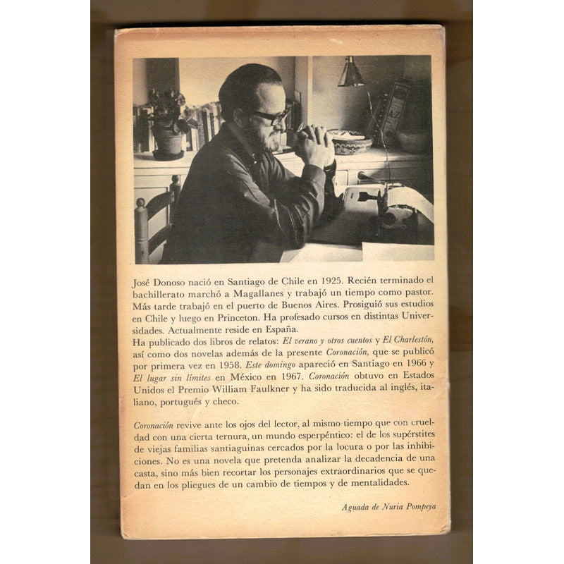 Coronacion. Jose Donoso, Nueva Narrativa Hispanica 1968