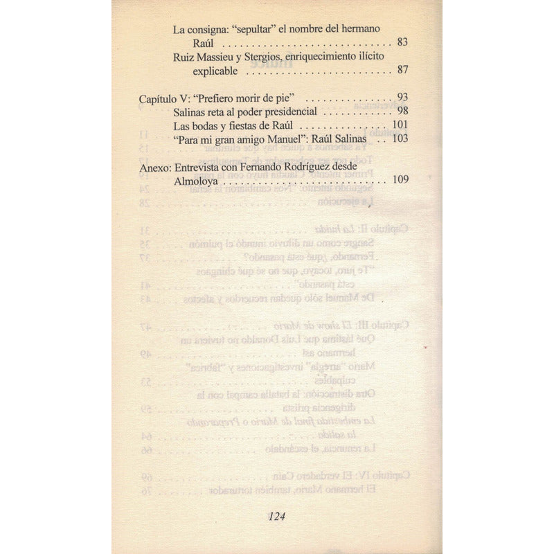 Ruiz Massieu Crimenes Del Poder. Rodriguez Reyna Mexico 1995