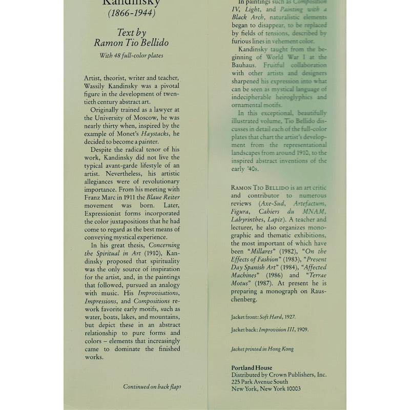 Kandinsky -masterworks-. Bellido, Portland House 1986