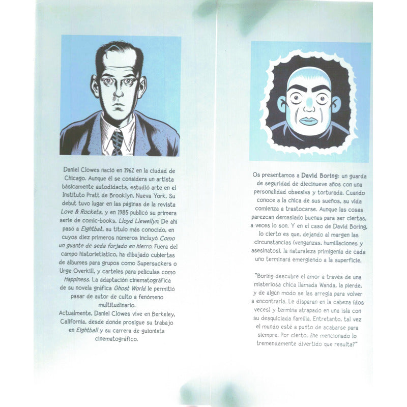 David Boring, David Clowes, Ediciones La Cupula, Pasta Dura