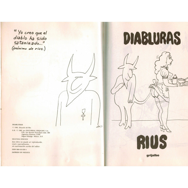 Diabluras. Rius, Grijalbo Ed., Mexico 1982 (2a)
