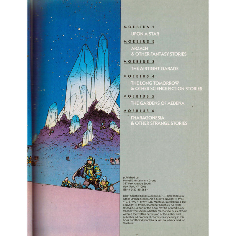 Moebius # 6: Pharagonesia... Epic Graphic Novel 1988