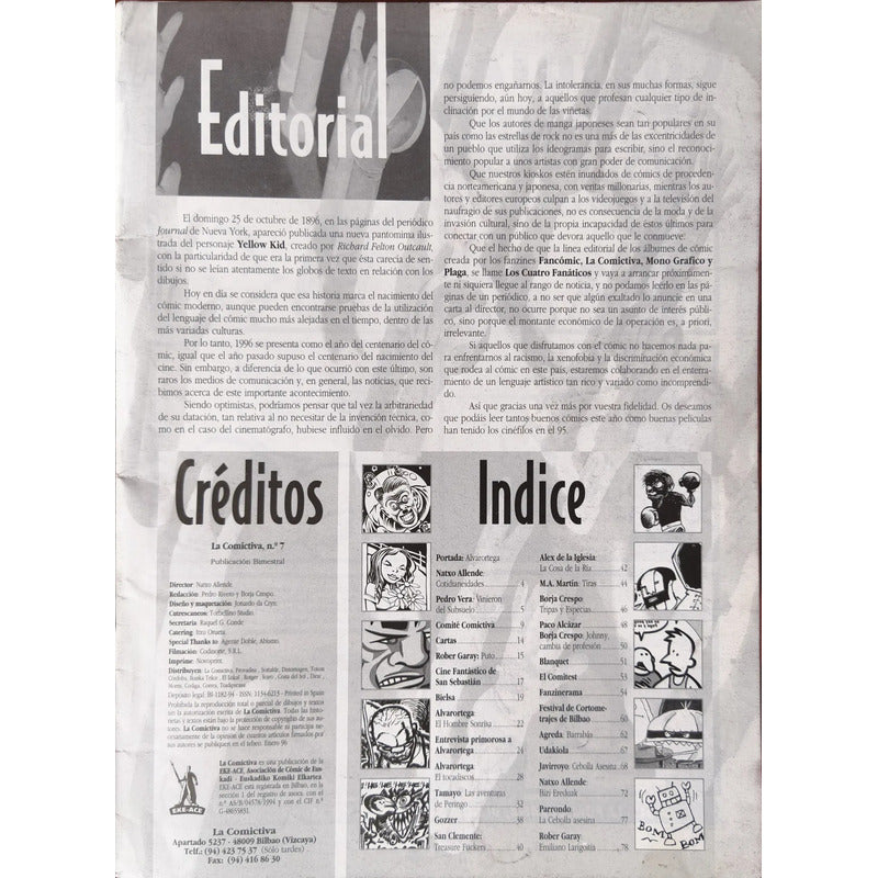 La Comíctiva #7. Asociación Comic Euskadi 1996