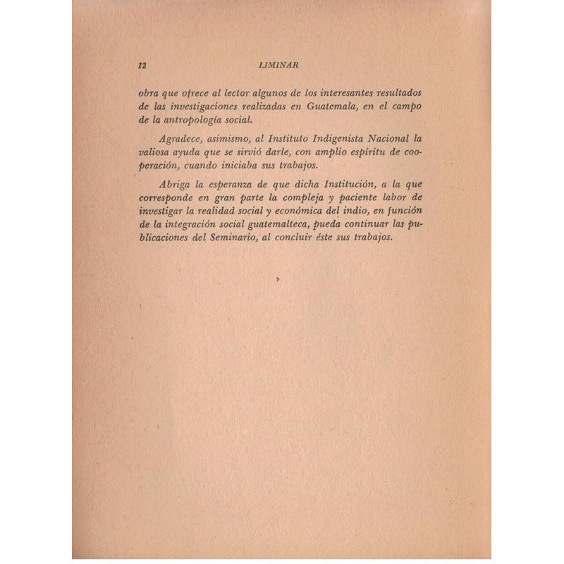 Cultura Indigena Guatemala -ensayos- 1959