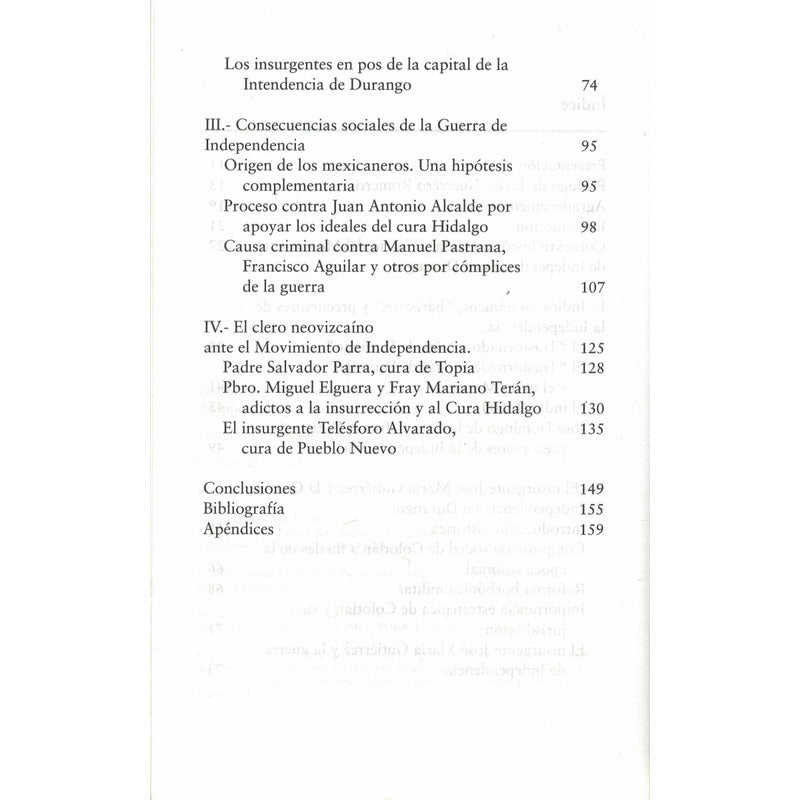 Proceso De Independencia En Durango 1808-12. Pacheco Rojas