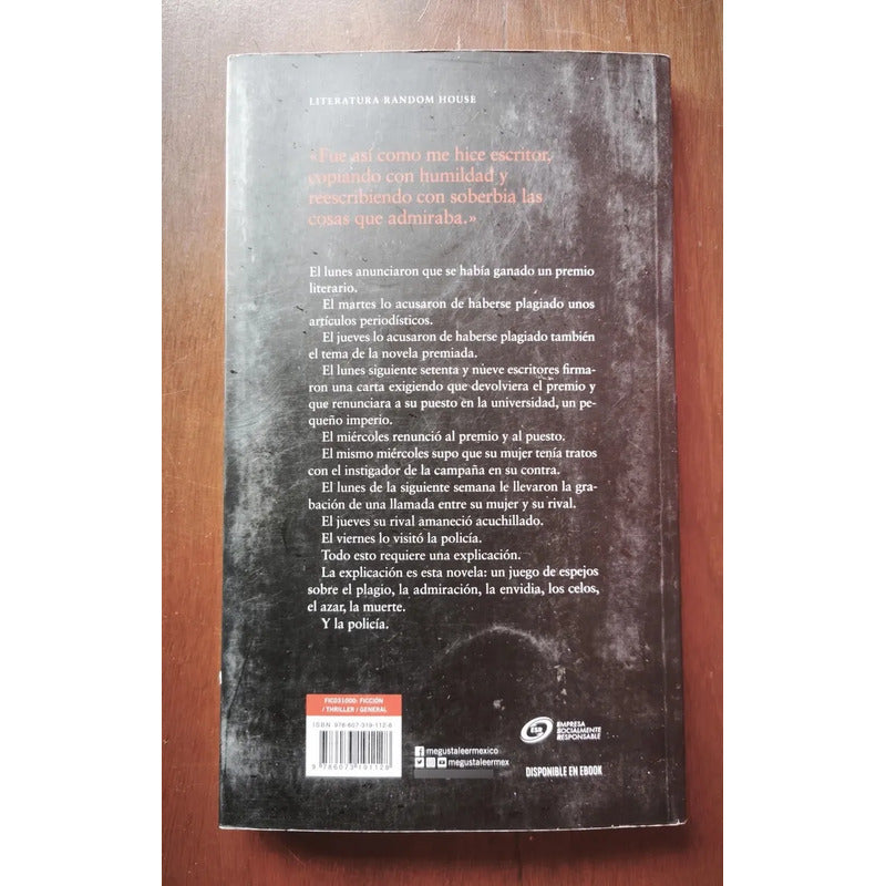 Plagio, Una Novela. Héctor Aguilar Camin, 2020 (1a)