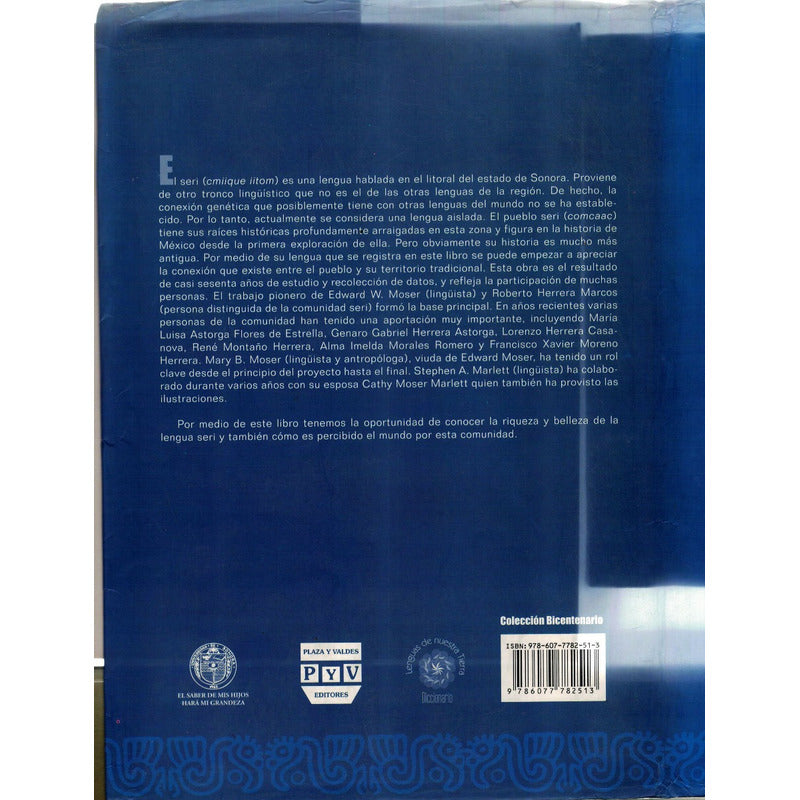 Diccionario Seri- Español- Ingles. Mary Beck Moser