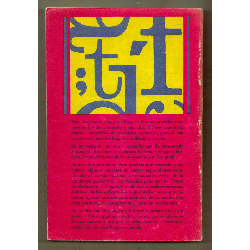 Temas De Redaccion Y Lenguaje De Uso Pactico. Cabrera Diaz