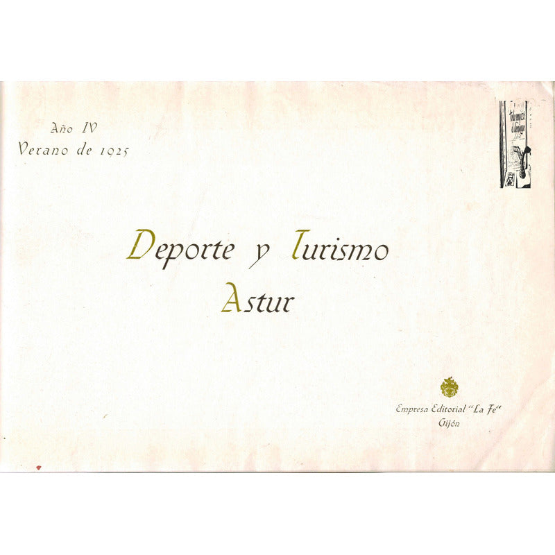 Deportes Turismo Asturias 1925 (catalogo A R T D E C O)