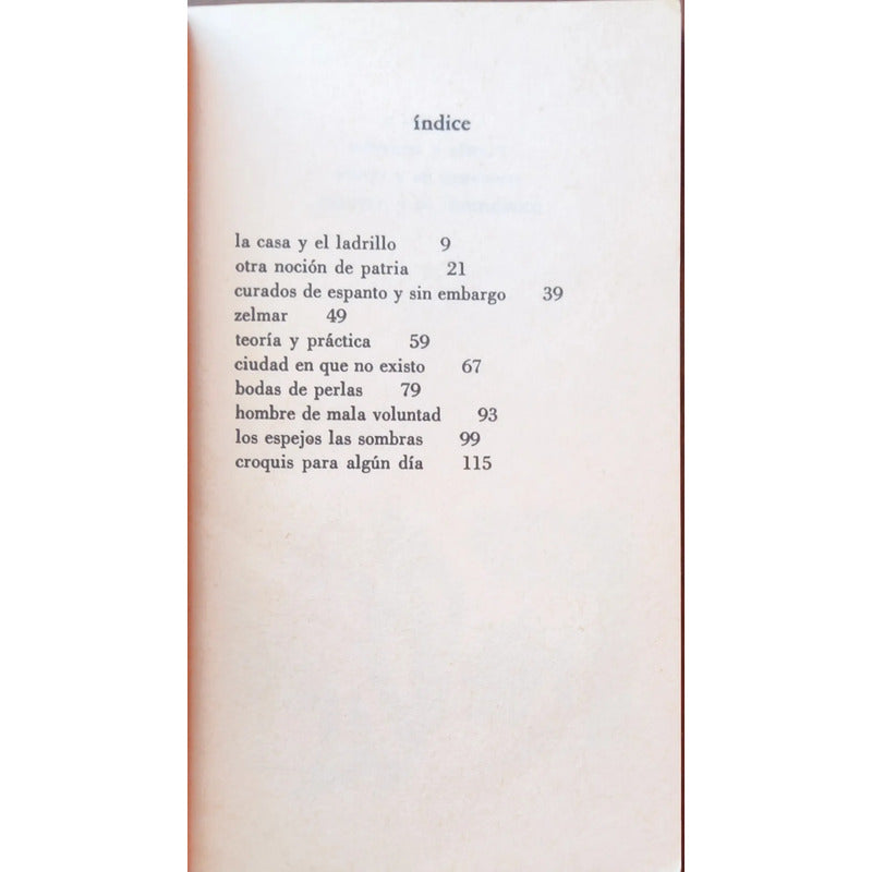 La Casa Y El Ladrillo. Mario Benedetti 1977