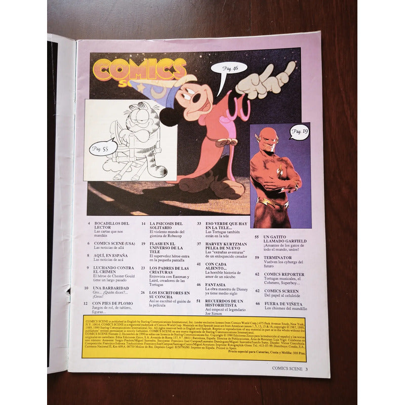 Comics Scene #2. Ediciones Zinco 1990
