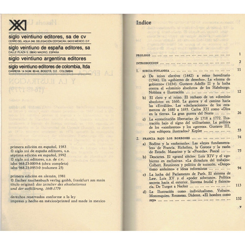 Historia De Europa -6vol-. Mexico 1992