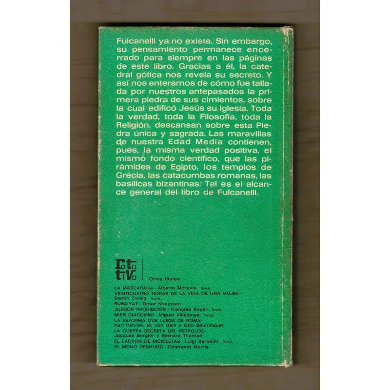El Misterio De Las Catedrales. Fulcanelli, España 1972