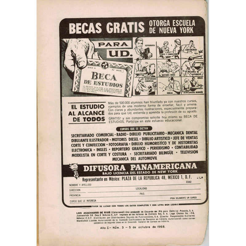 Los Agachados De Rius 3. Mexico 1968 (coleccionismo)